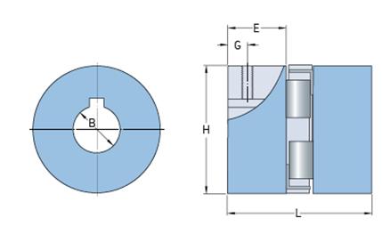 Пружний елемент, нітрилова вставка PHE L050NR, SKF (Швеція)