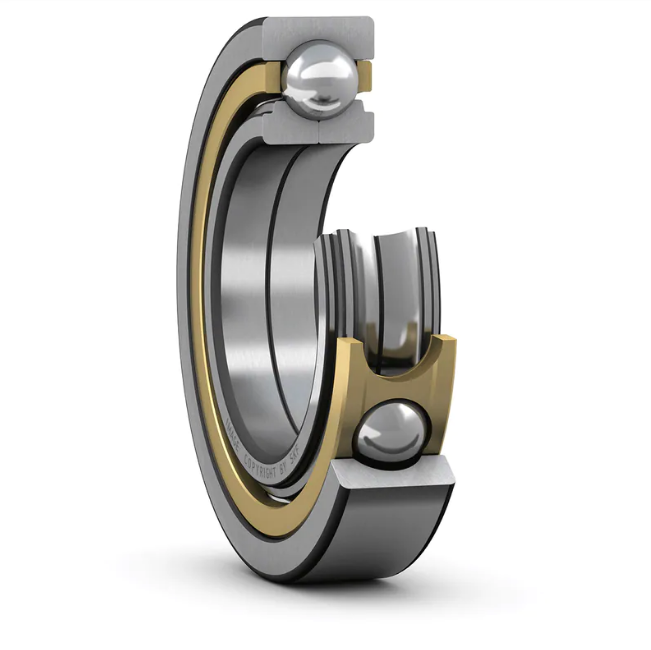 Подшипник QJ 313 MA (ГОСТ: 176313), SKF (Швеция), 65x140x33 мм, шариковый радиально-упорный