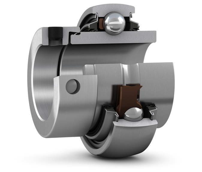 Підшипник YEL 207-2DW/AG, SKF (Швеція), 35х72х51,1 мм, кульковий радіальний